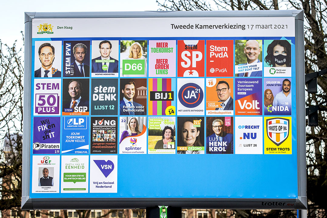 De verkiezingposters van 2021. - Foto: ANP