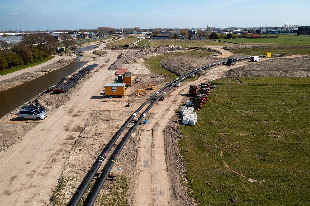 Aanleg van warmtesysteem Westland dat mogelijk wordt gekoppeld aan provinciaal WLQ-warmtenetwerk. - Foto: ETP