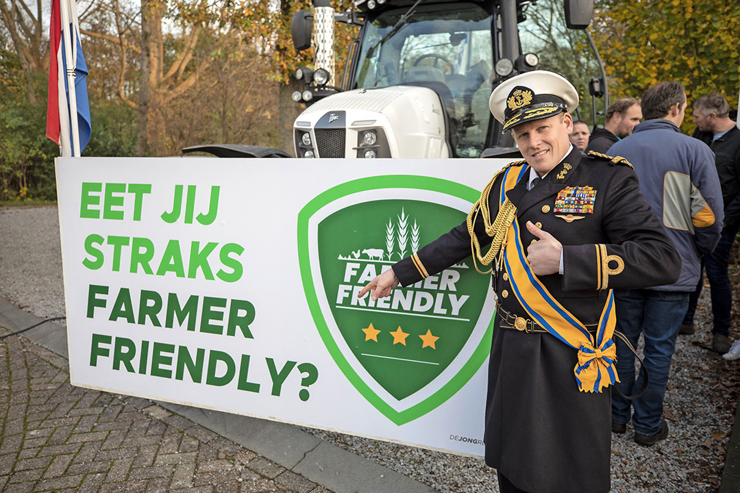 Protesten moeten leiden tot winstdeling door supermarkten met telers. - Foto: Roel Dijkstra