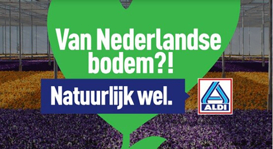 Campagne Aldi zet Nederlands product in de schijnwerpers. - Foto: Aldi.