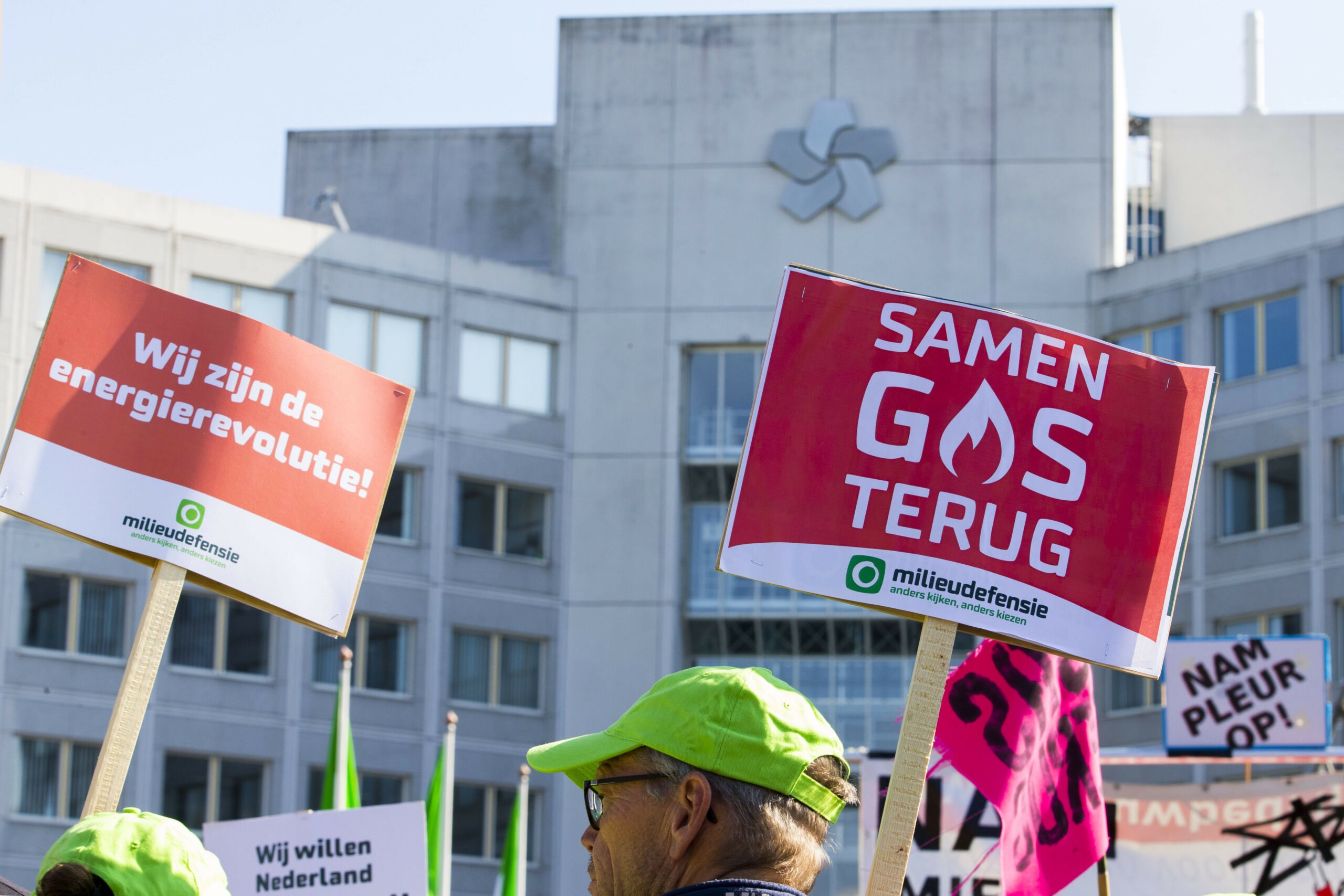 Groningers protesteren tegen gaswinning in Groningen. - Foto: ANP