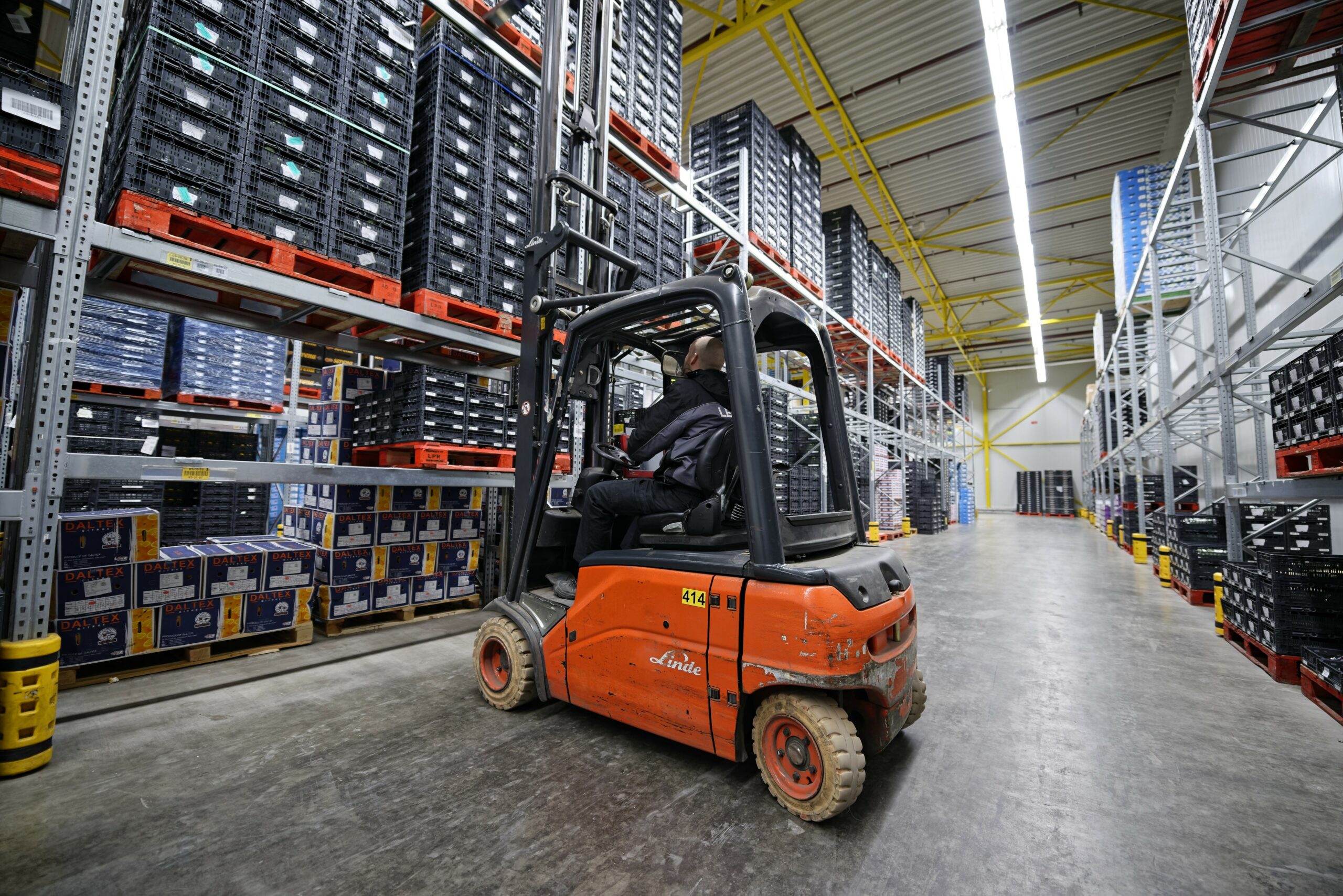 Distributiecentrum van een supermarktketen. - Foto: Lex Salverda