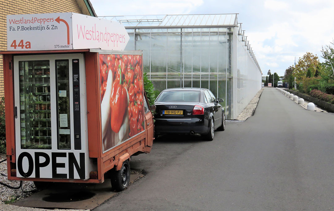 Een van de circa 200 'stalletjes' is die van Westland Peppers in De Lier. - Foto: Ton van der Scheer