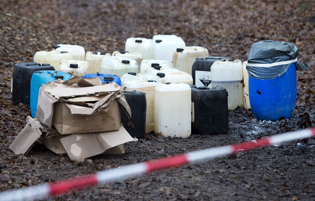 Drugsafval gedumpt. - Foto: ANP