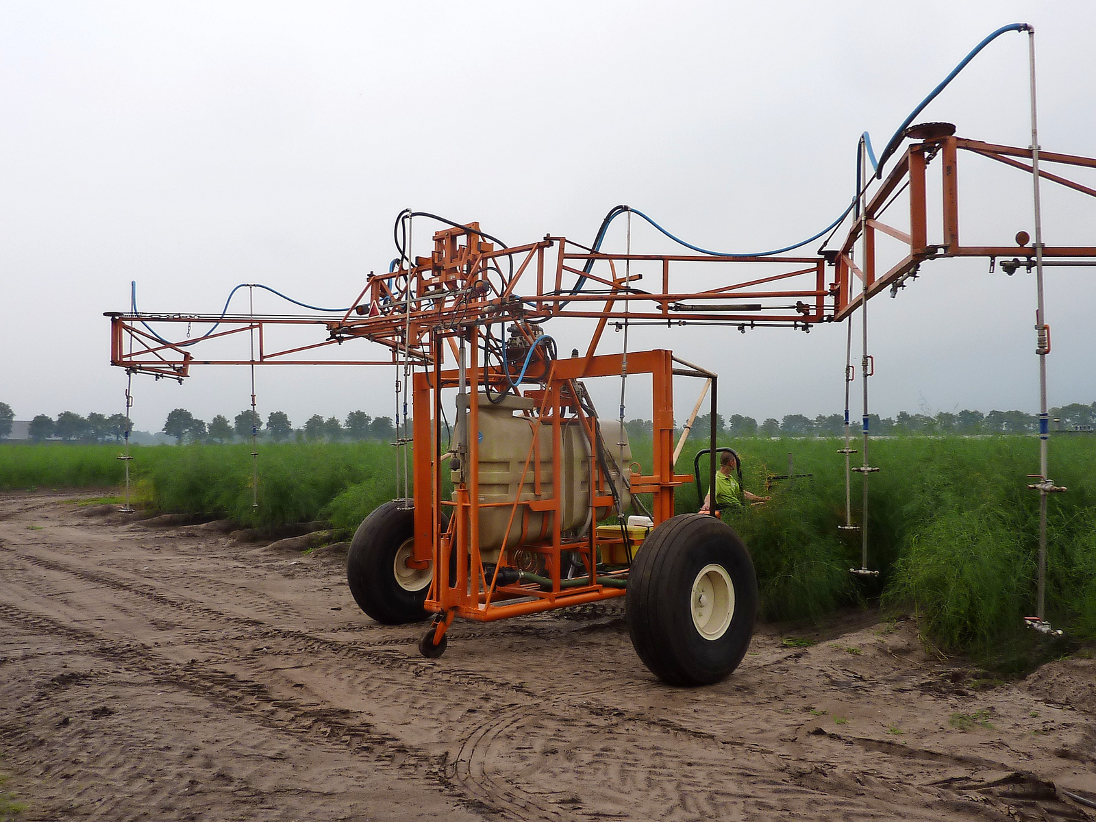 De spuitmachine van Frank Swinkels (Foto: Stan Verstegen).