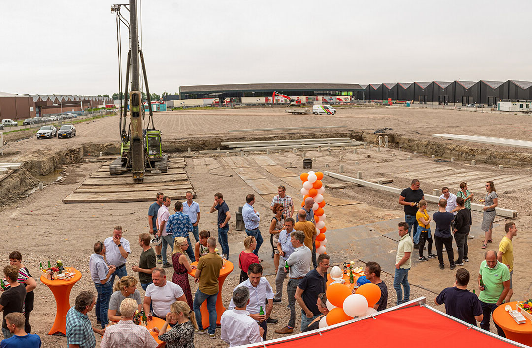 Nieuwbouw van PapriCo op plek van oude veilinghallen. - Foto: Growers United.