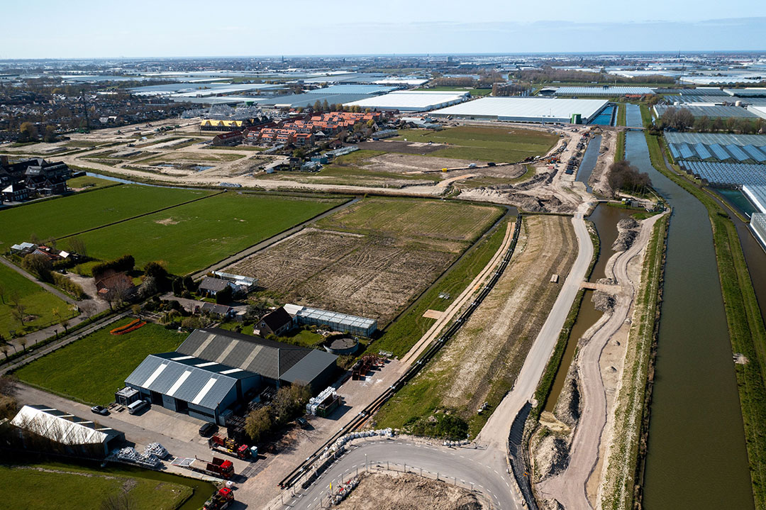 Archieffoto van de aanleg van de leiding van Trias-aardwarmte naar glasgebied Kralingerpolder. Foto: ETP