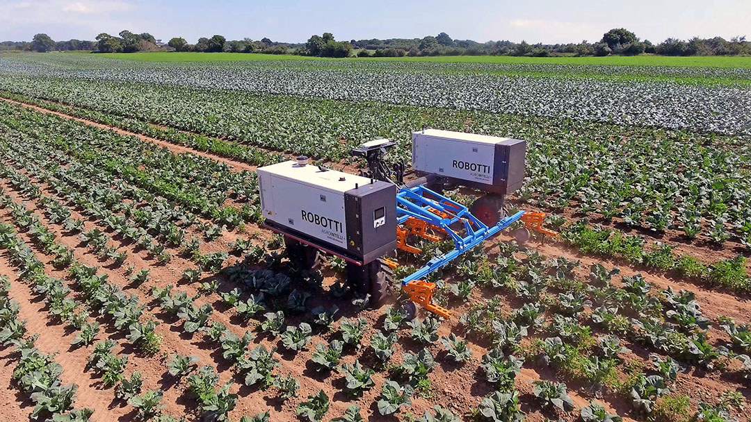 De Robotti van de Deense fabrikant AgroIntelli is er inmiddels in twee varianten. Model 150D heeft twee Kubota-dieselmotoren (één links en één rechts) van elk 72 pk. Eentje voor de aandrijving en de andere voor aftakas en hydrauliek. Er zijn twee dieseltanks van 100 liter. Model LR (long range) heeft één Kubota-motor van 72 pk en één dieseltank van 300 liter. Deze versie ontbeert een aftakas. Op verzoek zijn andere voertuig- en spoorbreedtes leverbaar. Beide autonome werktuigendragers hebben een maximale capaciteit van 2 hectare per uur en wegen 3.000 kilo. Prijs: vanaf € 187.000 (150D) en vanaf € 173.000 (LR).