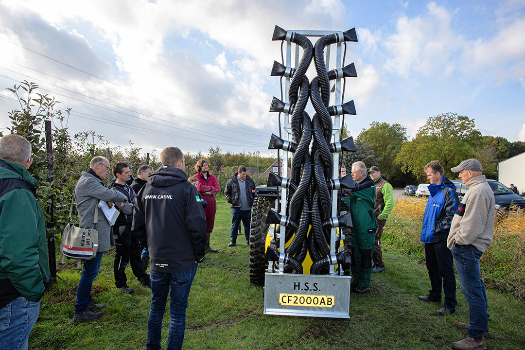 Precisietechnieken in de fruitteelt moeten middelengebruik verminderen. - Foto: Peter Roek