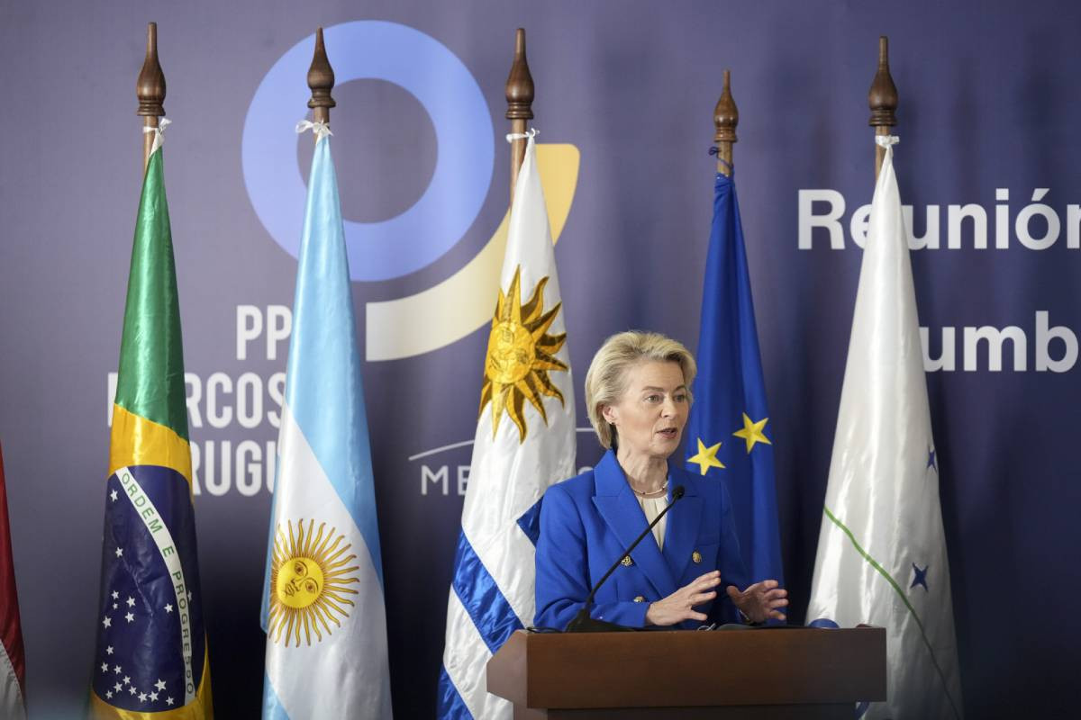 Voorzitter van de Europese Commissie Ursula von der Leyen ging naar Uruguay voor ondertekening van Mercosur, het vrijhandelsverdrag met Zuid-Amerikaanse landen. Foto: ANP