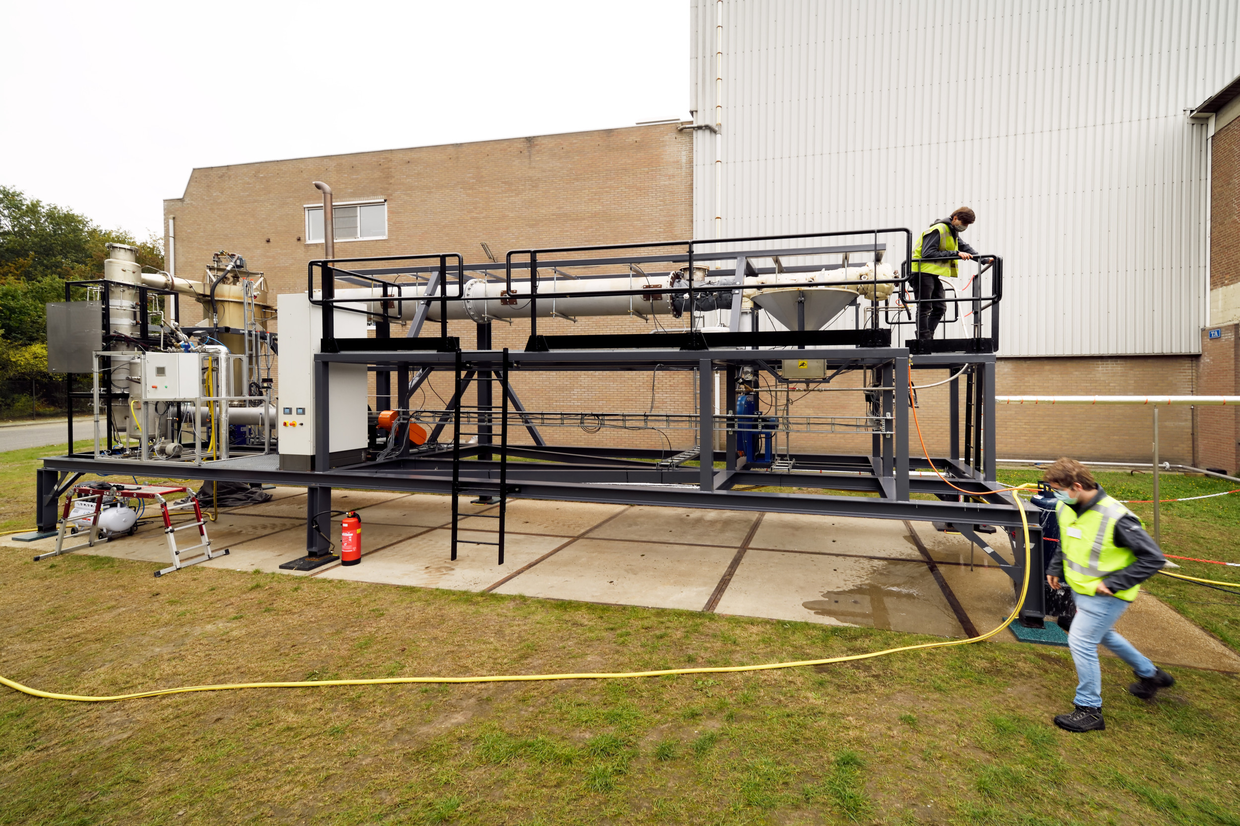 De eerste industriële ijzerverbrandingsinstallatie bij Royal Swinkels Family Brewers (Bavaria). Foto: ANP