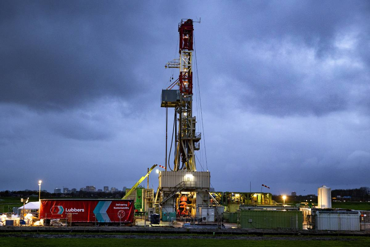 Boorlocatie in Noord-Holland. Voor Brabant ziet ontwikkelaar Aardyn grote kansen voor de toepassing van middeldiepe geothermie. Foto: ANP